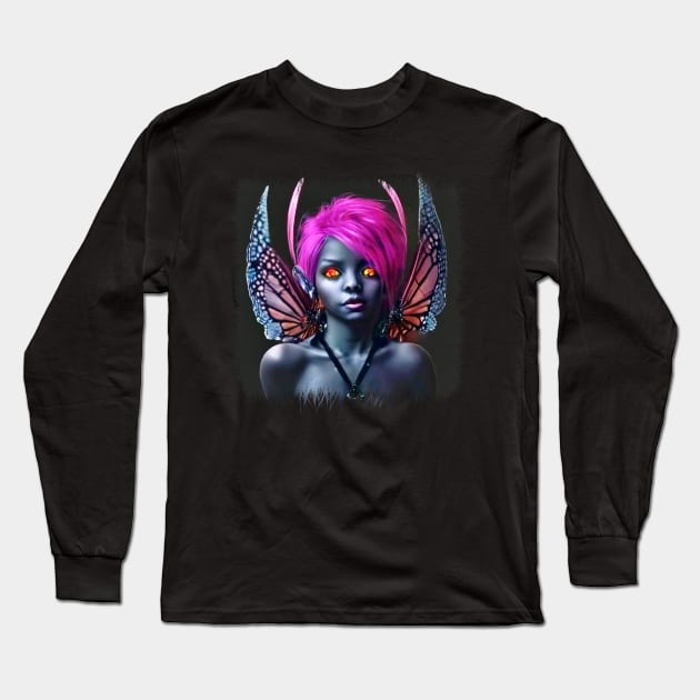 Goth Fairy Long Sleeve T-Shirt by GothCardz